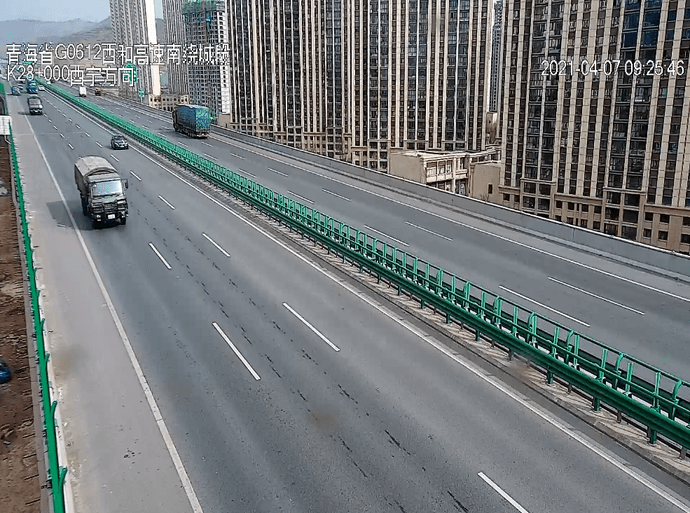 4月7日路况实景图青海部分路段未来几天预计会受降雪影响