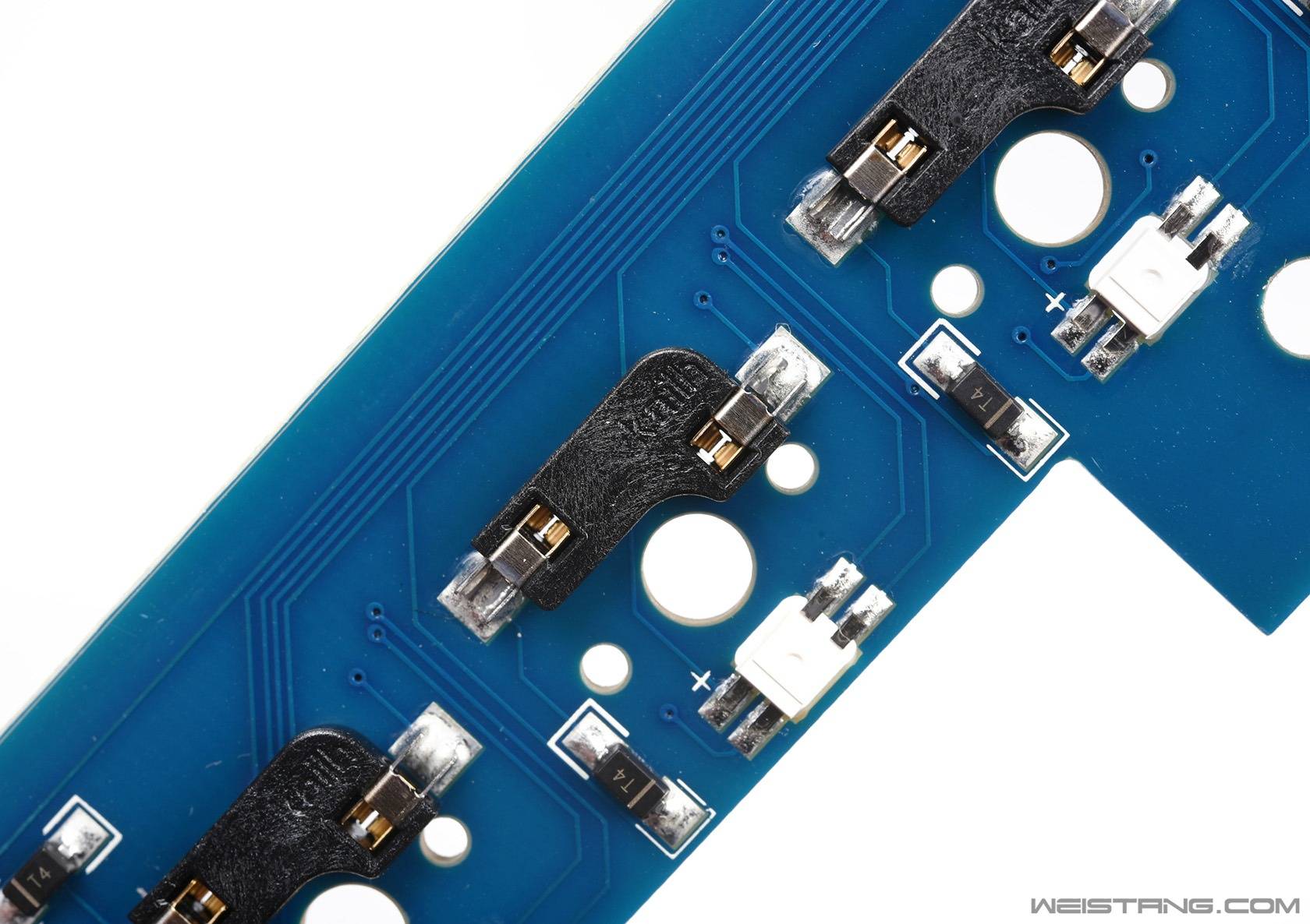 非常严谨主键区pcb部分特写特写vision vs12l15a rgb led驱动芯片nrf