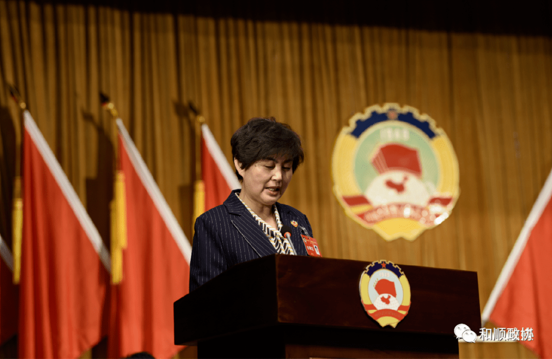 会上,王雪琴代表政协第九届和顺县委员会常务委员会,向大会作报告工作