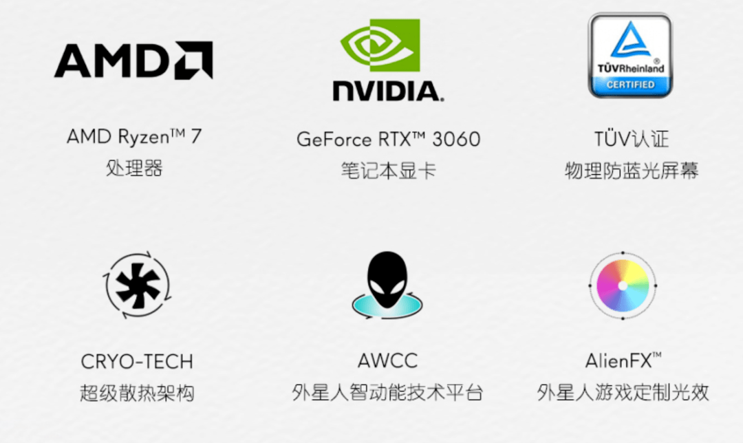 电脑 外星人推出amd处理器游戏本 5800h 3060版元 锐龙