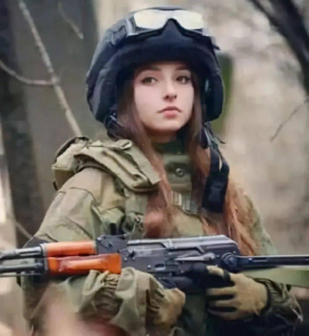 乌克兰女兵女孩图片