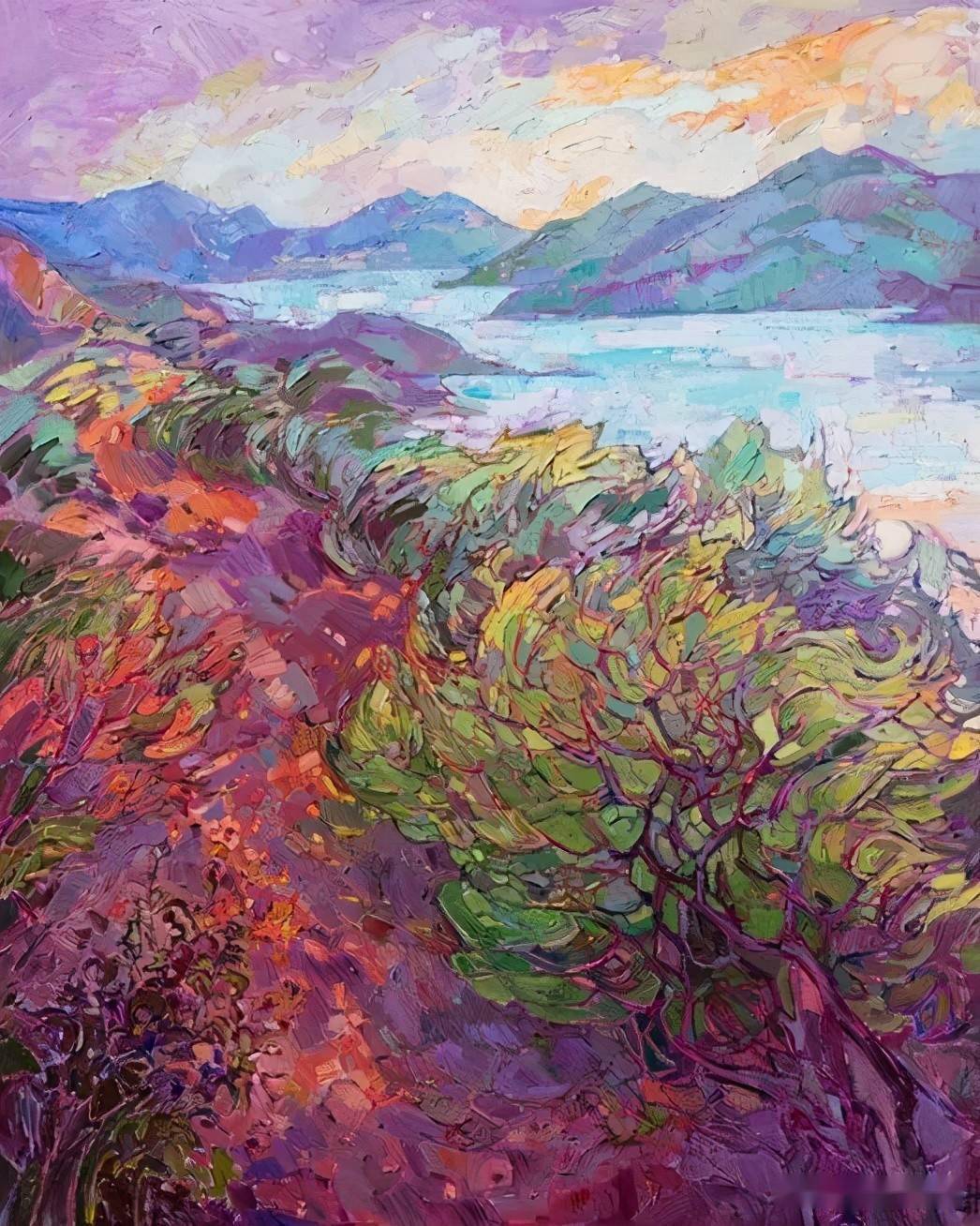 美国印象派画家erinhanson油画作品欣赏