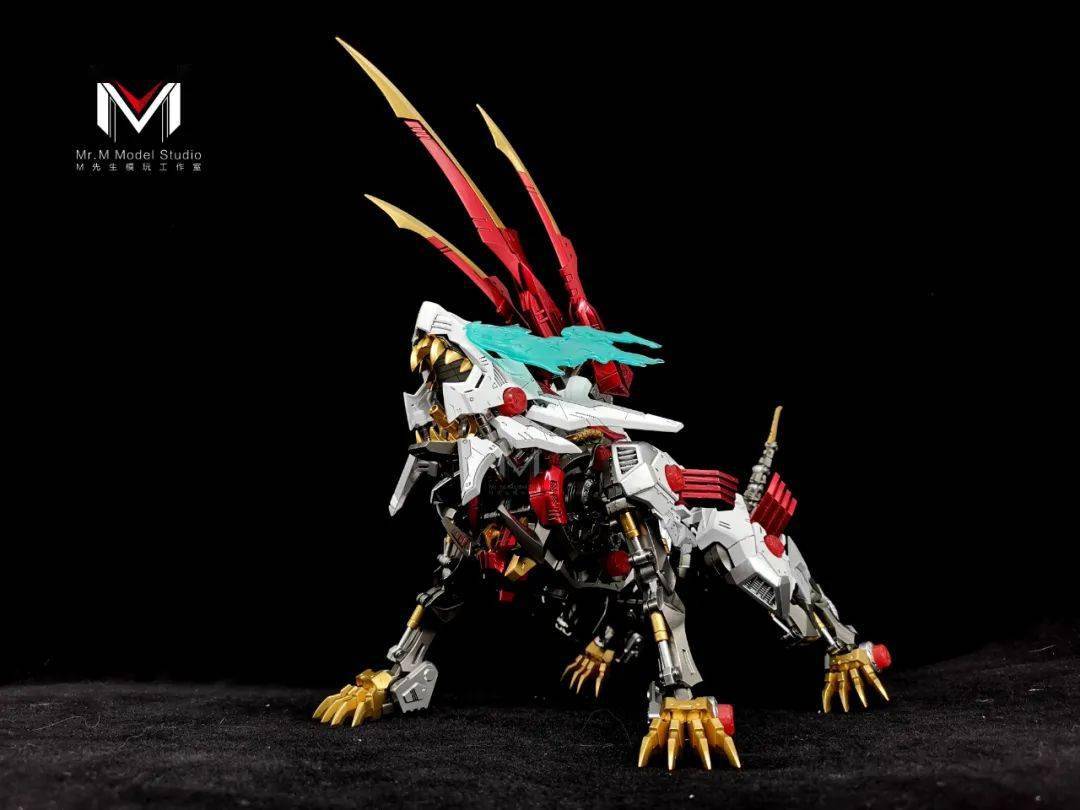 寿屋的荒野长牙狮,改色涂装_公众