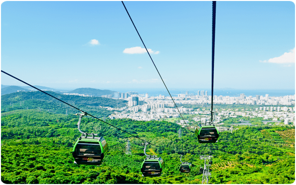 三亞鳳凰嶺海誓山盟景區為國家aaa級旅遊風景區,是三亞城市中心的最高