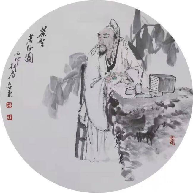 黄守东画笔下的中国古代隐士高僧