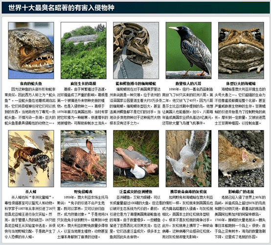 16种外来入侵物种图片图片
