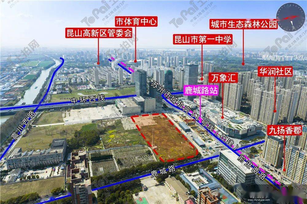 崑山市2021年度房地產用地出讓計劃出爐(內含獨家高清航拍與全景)