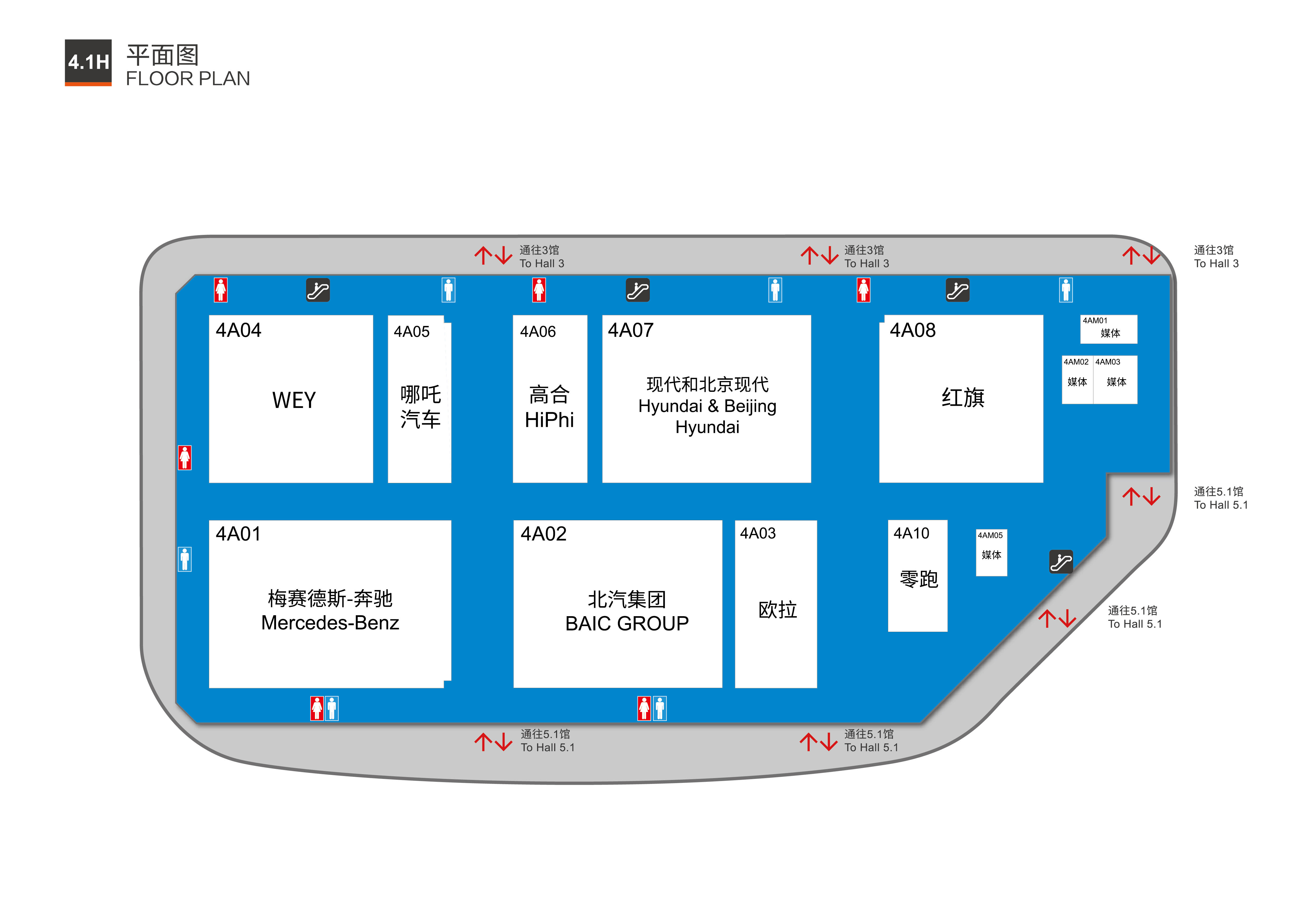 玩轉車展不迷路2021年上海車展展位圖公佈