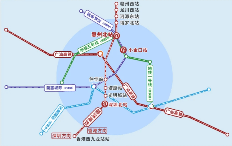 惠州城轨线路图时间图片