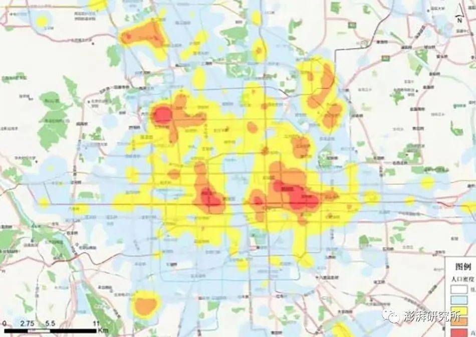 北京人口分布_从手机大数据看北京市人口空间分布与流动迁移
