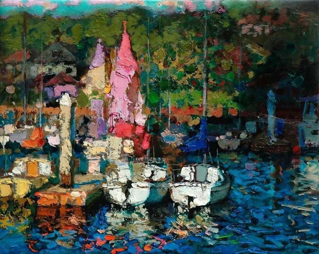 再读大师张京生的油画