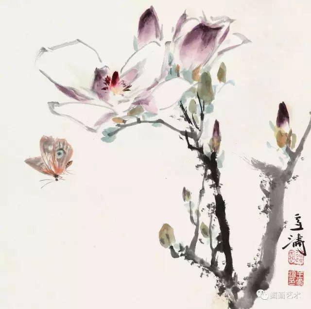绰约新妆玉有辉——现当代名家笔下的玉兰_鹦鹉