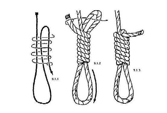 吊东西绳子打结方法图片