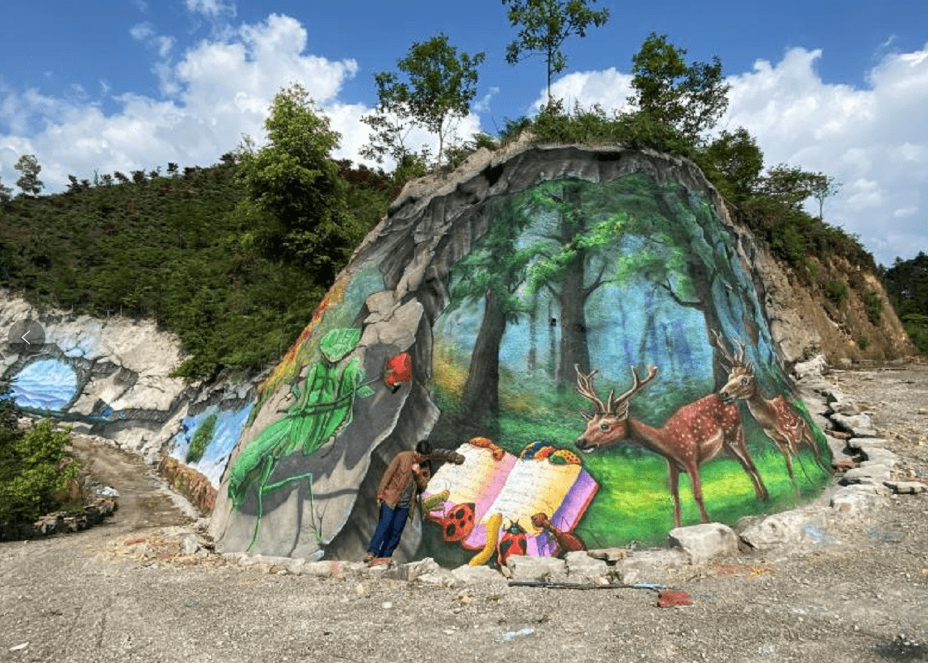 巴南彩色森林3d立体画创两项吉尼斯世界纪录,五一赶紧来打卡