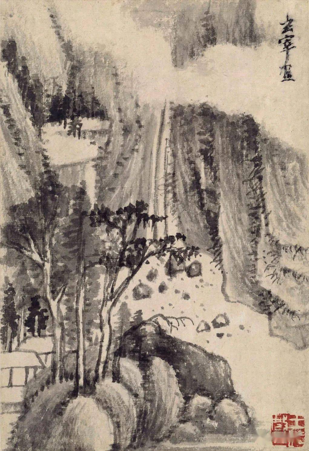 明 董其昌 山水册 故宫博物馆藏