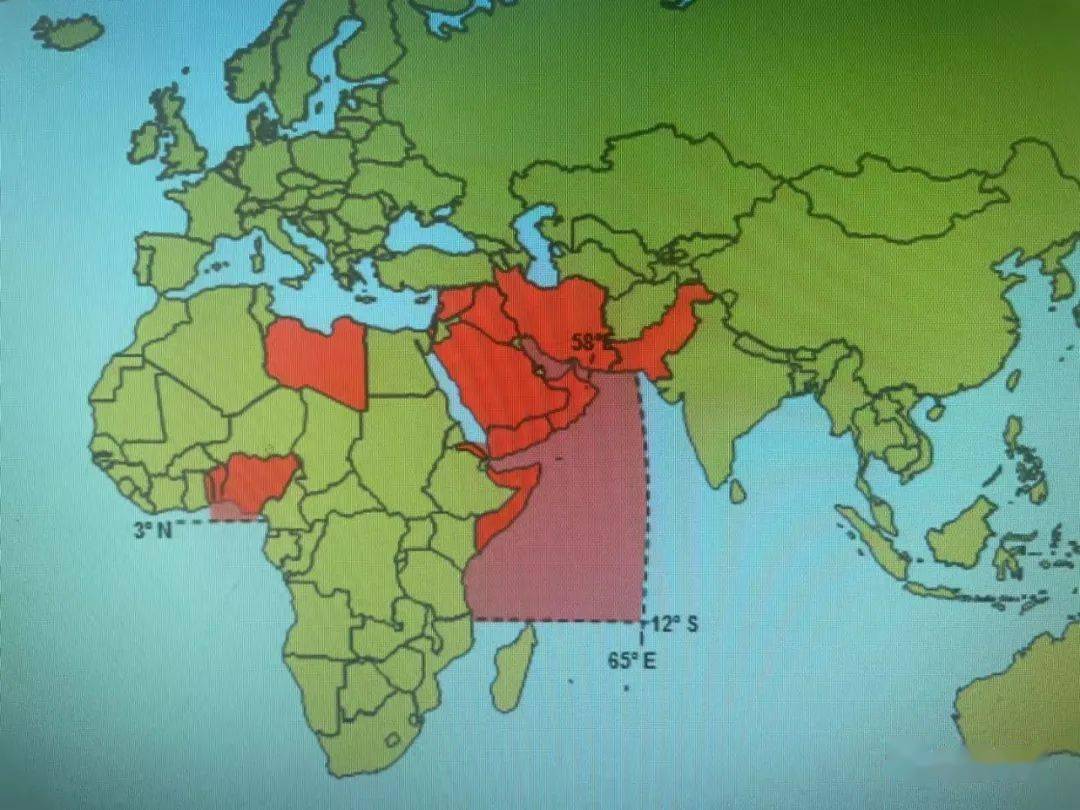 5的al-50add角外的领海界限向东北至北纬25°10.5,东经61°37.