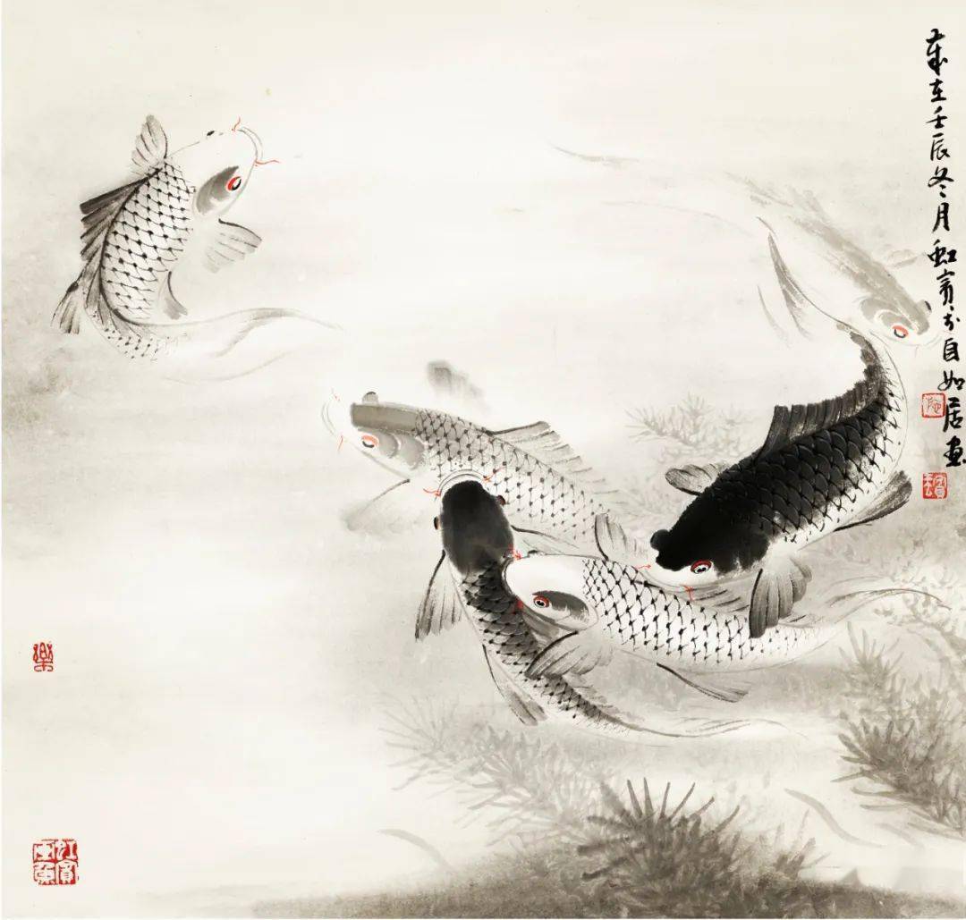 鱼乐,在空灵澄澈的虚无空间里遨游_施虹宾