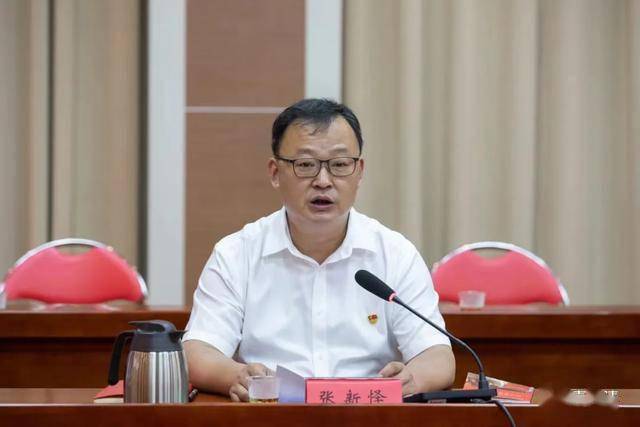 张新怿对省委巡回指导组一行的到来表示欢迎.