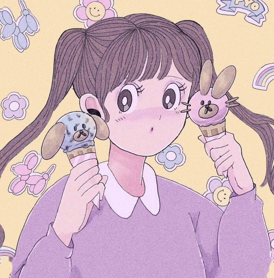 插画合集这些少女绘画最适合做头像啦