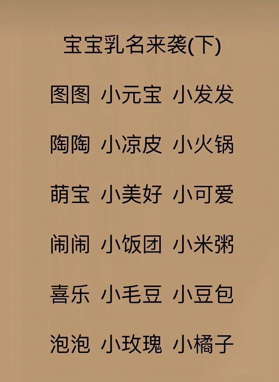 宝宝起名:温馨可爱的宝宝乳名