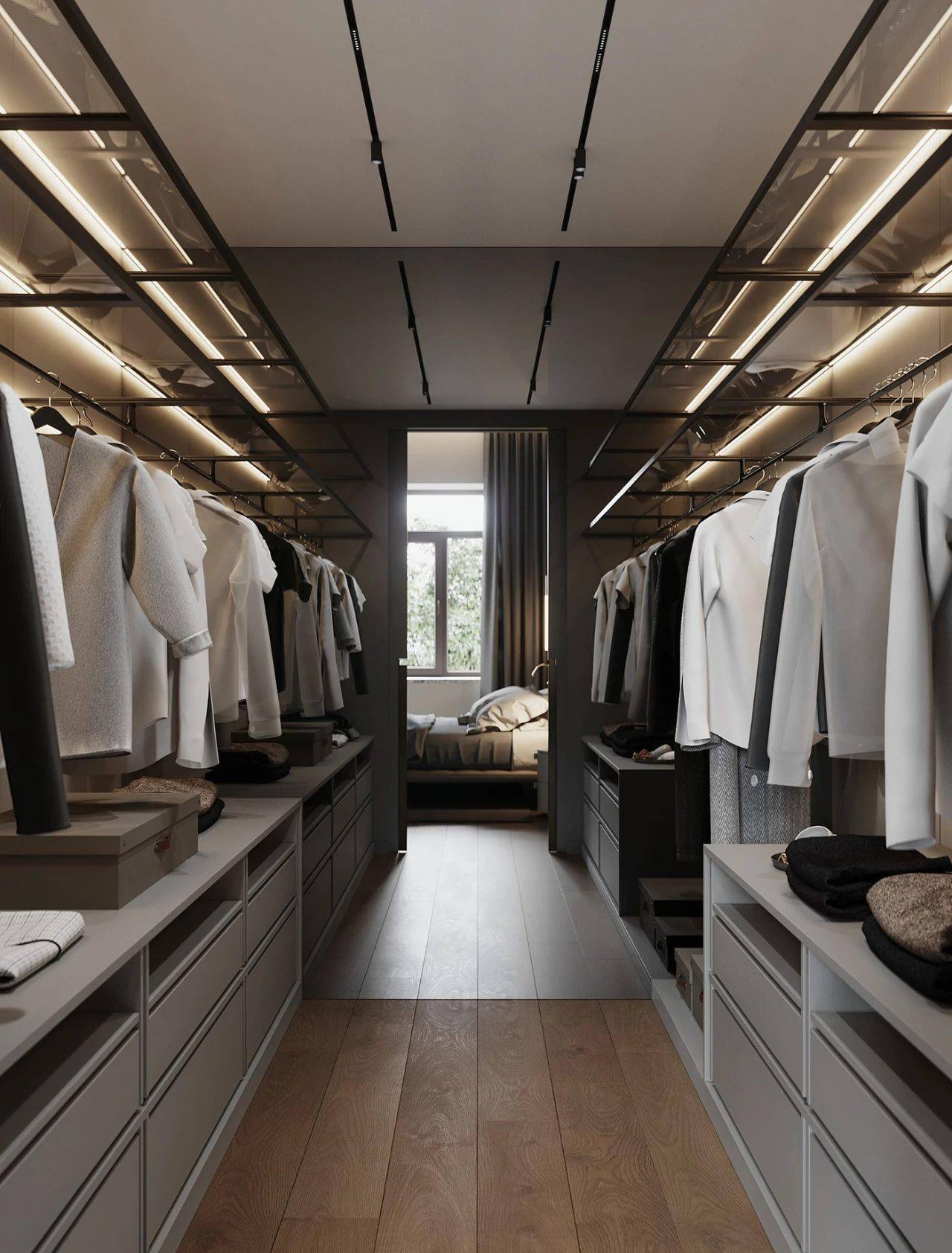 2021衣帽间这样设计,构建精致有序的储物空间!