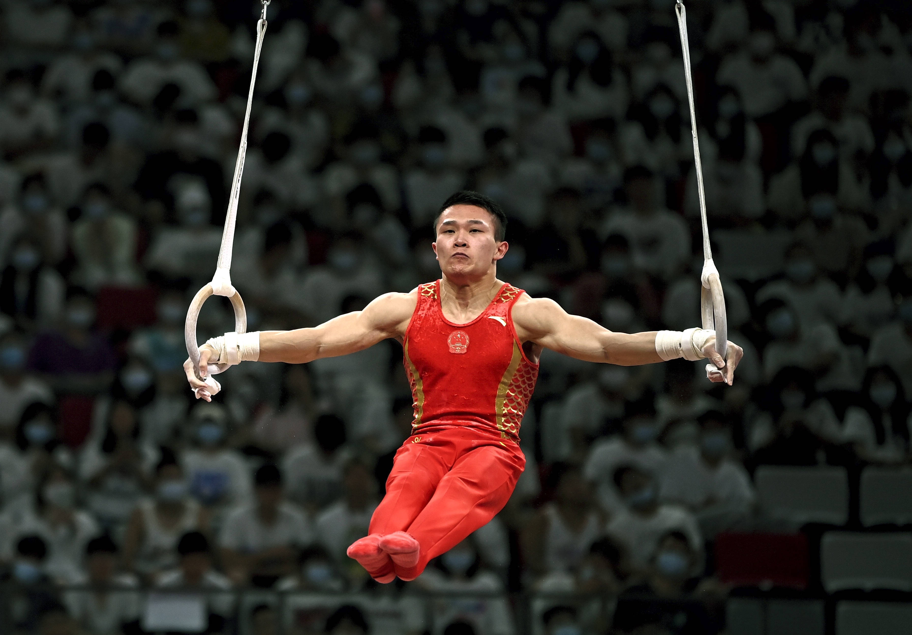 体操全锦赛男子吊环决赛赛况