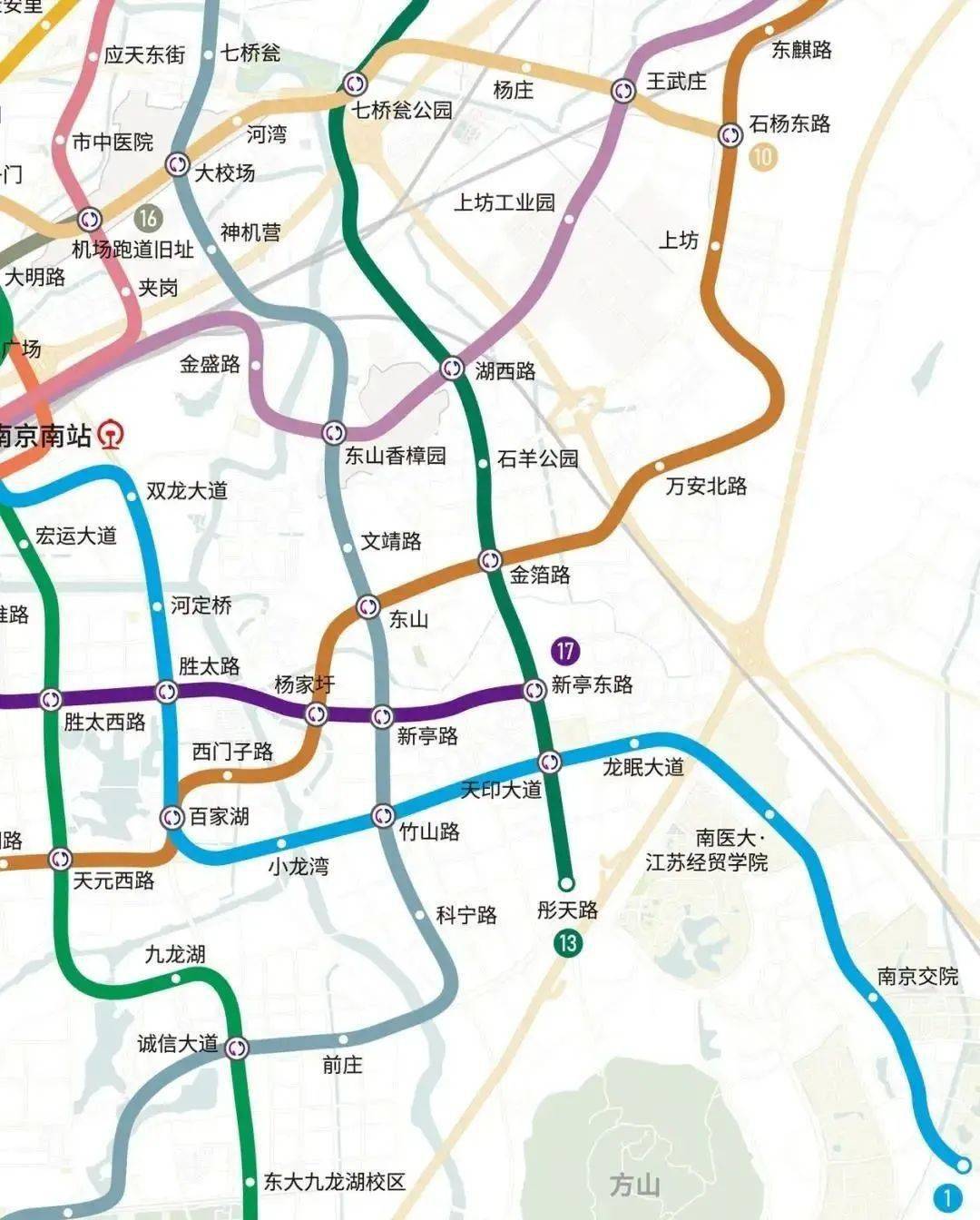 而从南京地铁最新的回复来看,13号线一期或将延伸到彤天路,如是方可