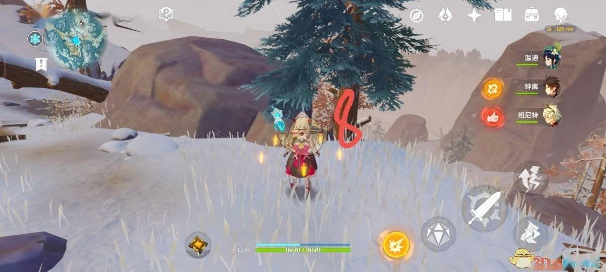 《原神》一条砍松木的好路线分享_砍树