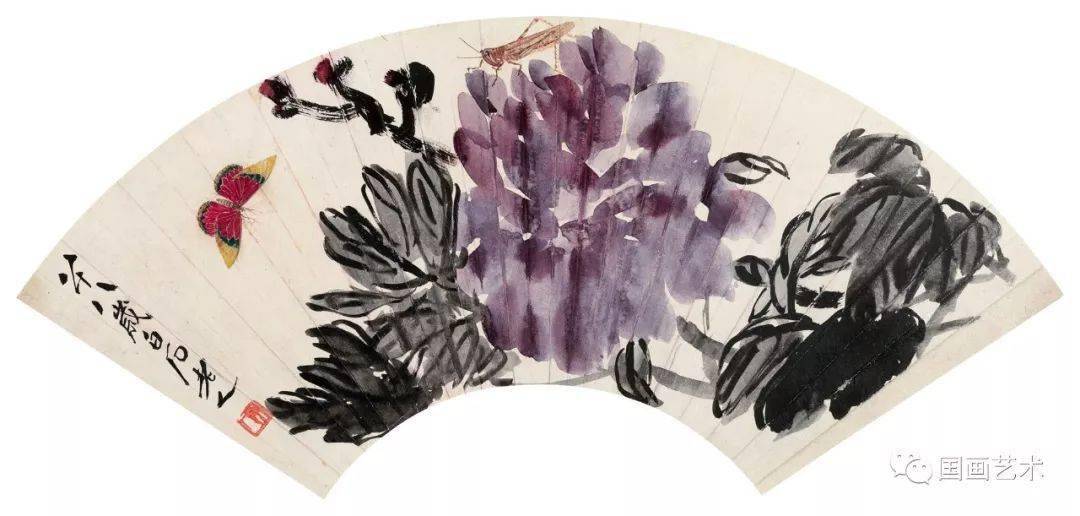 香风拂暑气——名家牡丹扇面欣赏_商笙伯