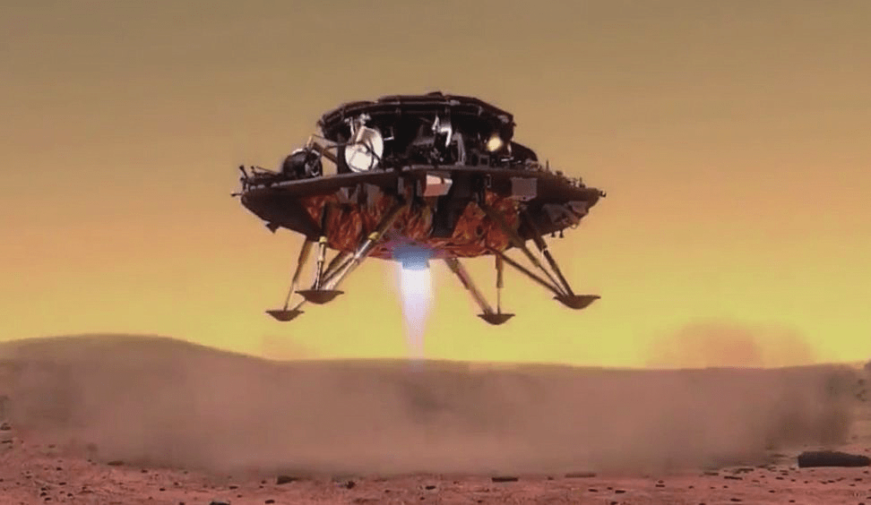 传统|中美火星探测，技术选择不同 航天专家：天问一号采用传统着陆方式不代