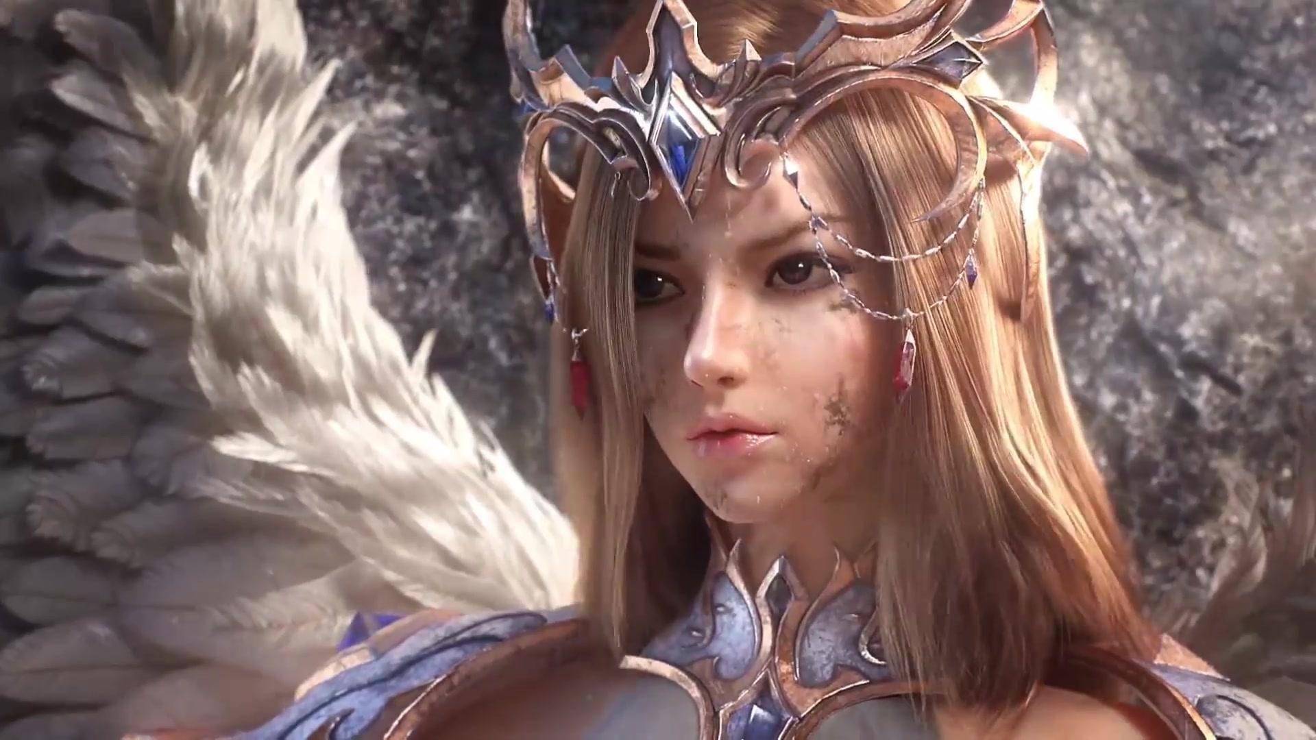 天使神装绝美千仞雪成神很香盔甲完美包裹大长腿被遮挡了