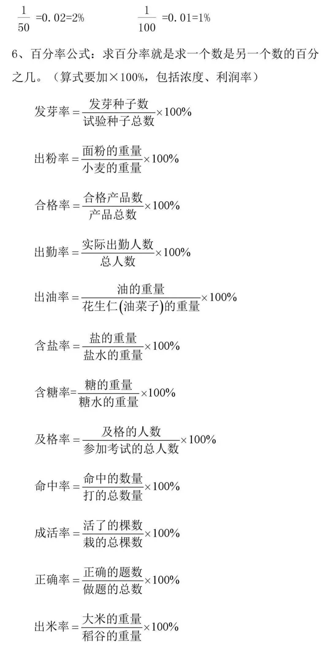 1 6年级人教版数学下册第六单元知识点汇总 因数