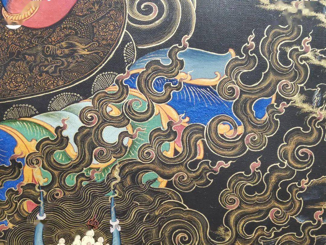 展上,大家可以从次仁加旺的"萨迦黑唐",西落的"创造型唐卡",平措扎西