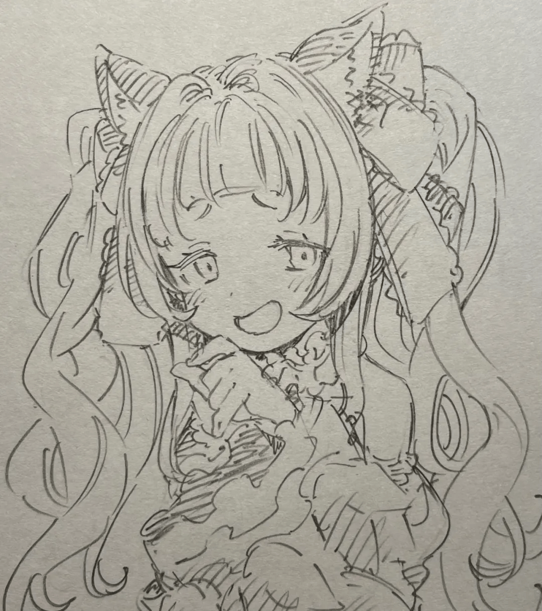 绘画素材大佬摸鱼日常想画好动漫人物线稿练习少不了