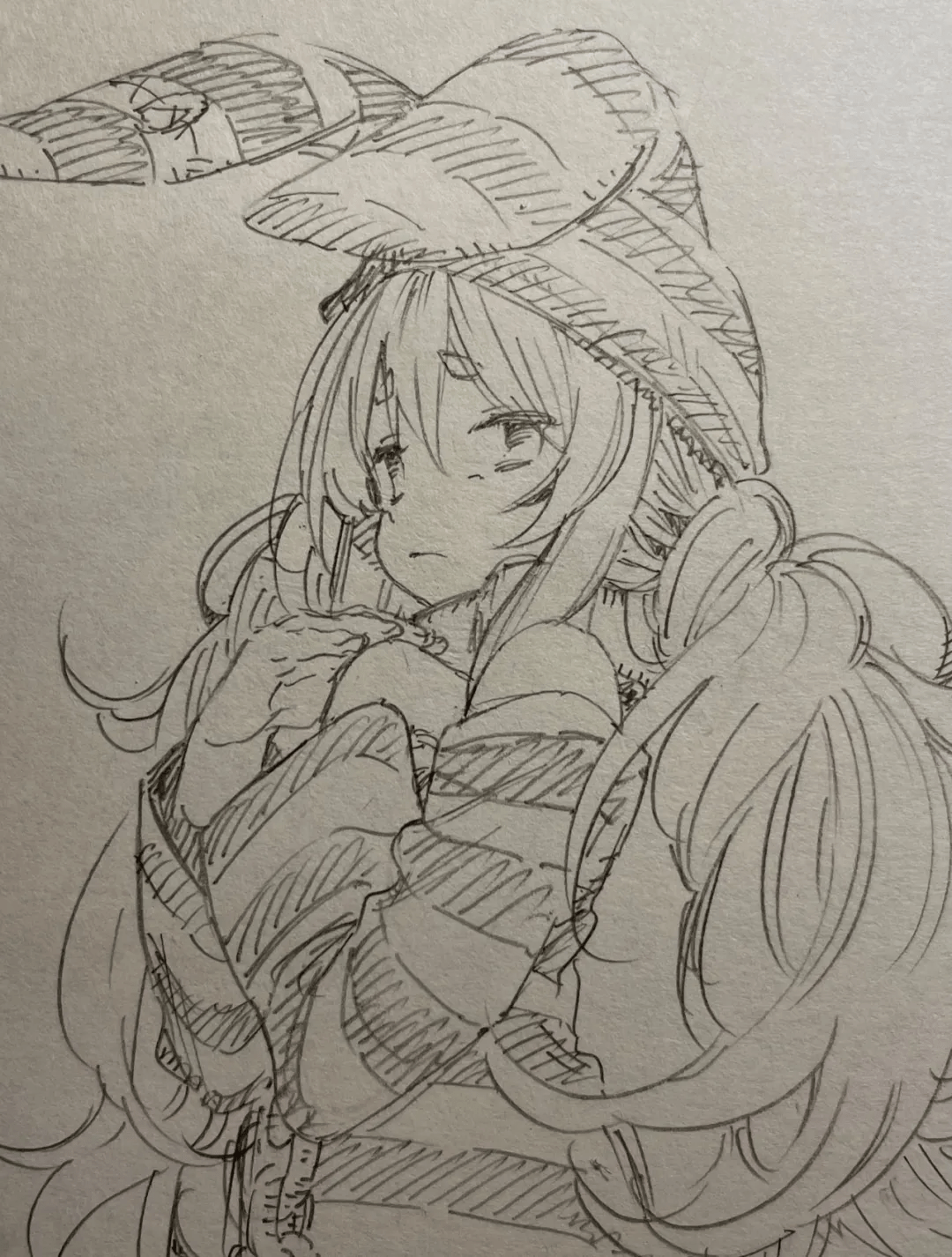 绘画素材大佬摸鱼日常想画好动漫人物线稿练习少不了