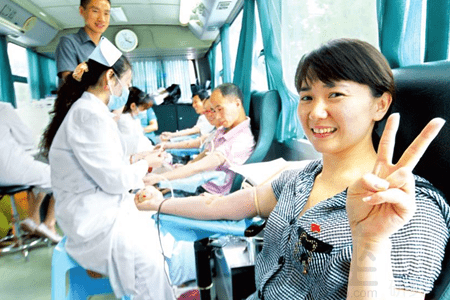 有关中国人的献血数据 血液