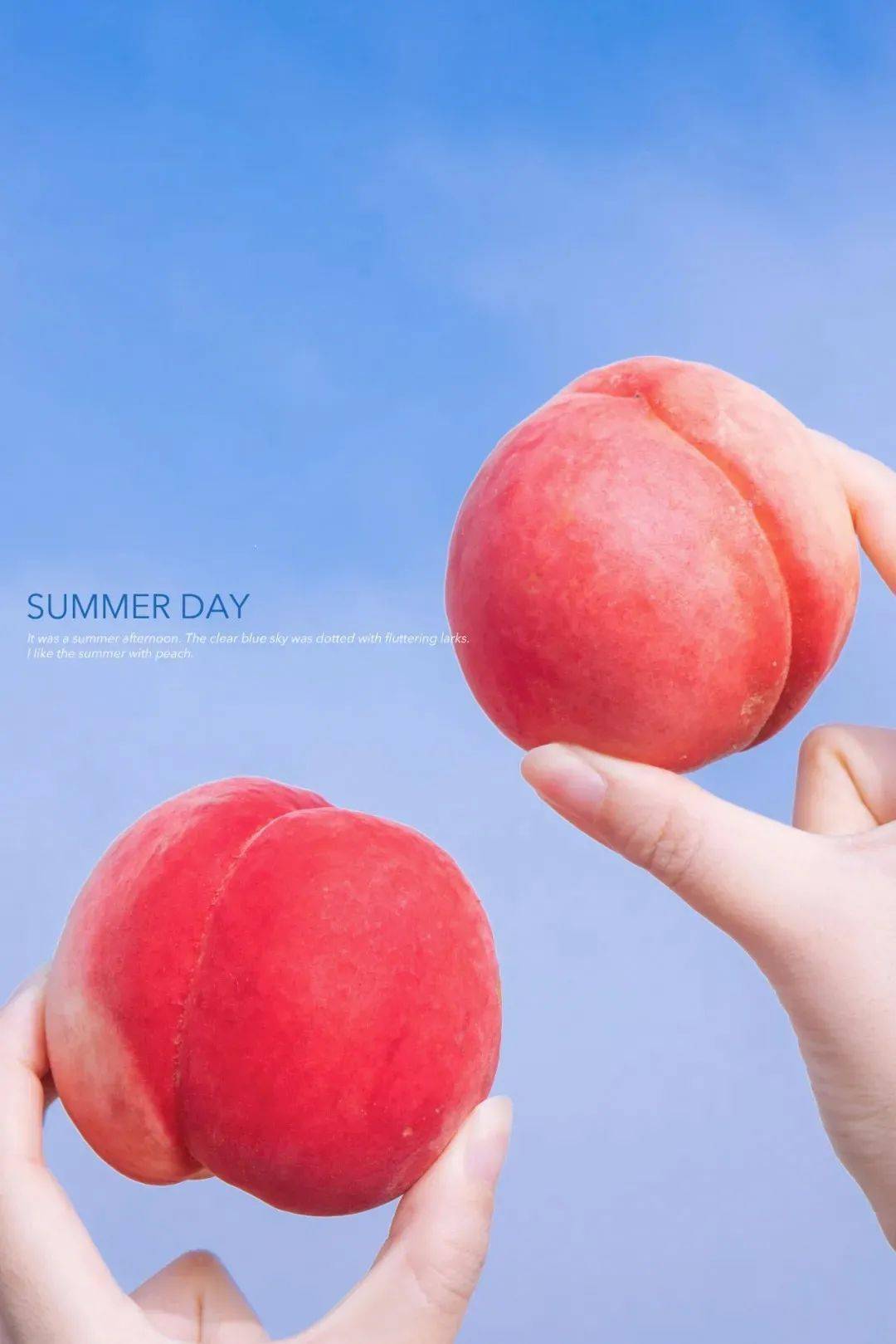 夏日桃子· 夏天就是桃的季节 ·如果选择一种水果来代表夏天
