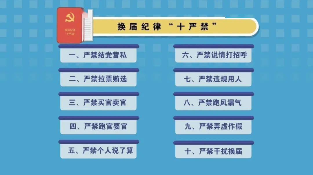 严肃换届纪律,牢记"十严禁""四必须"-搜狐大视野-搜狐新闻