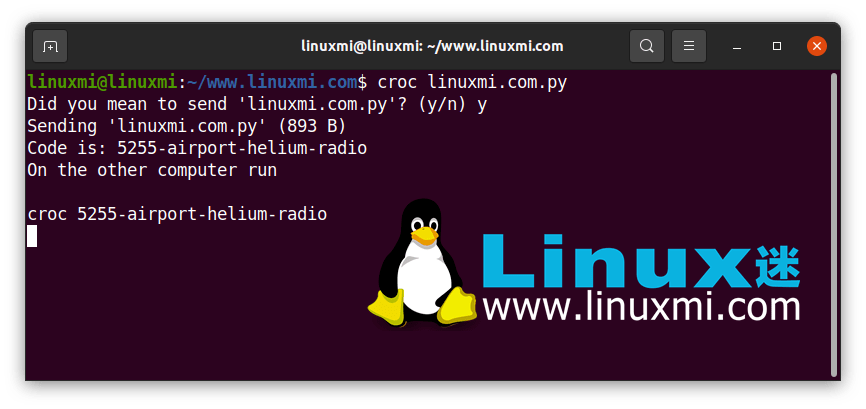 开源多平台命令行的加密文件和文件夹传输小工具_croc