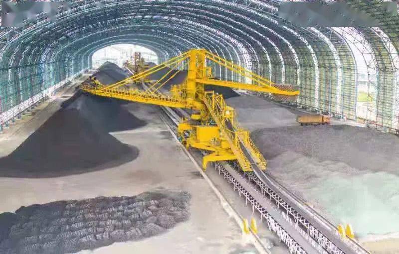 山钢日照公司智能环保料场成为众人参观景点