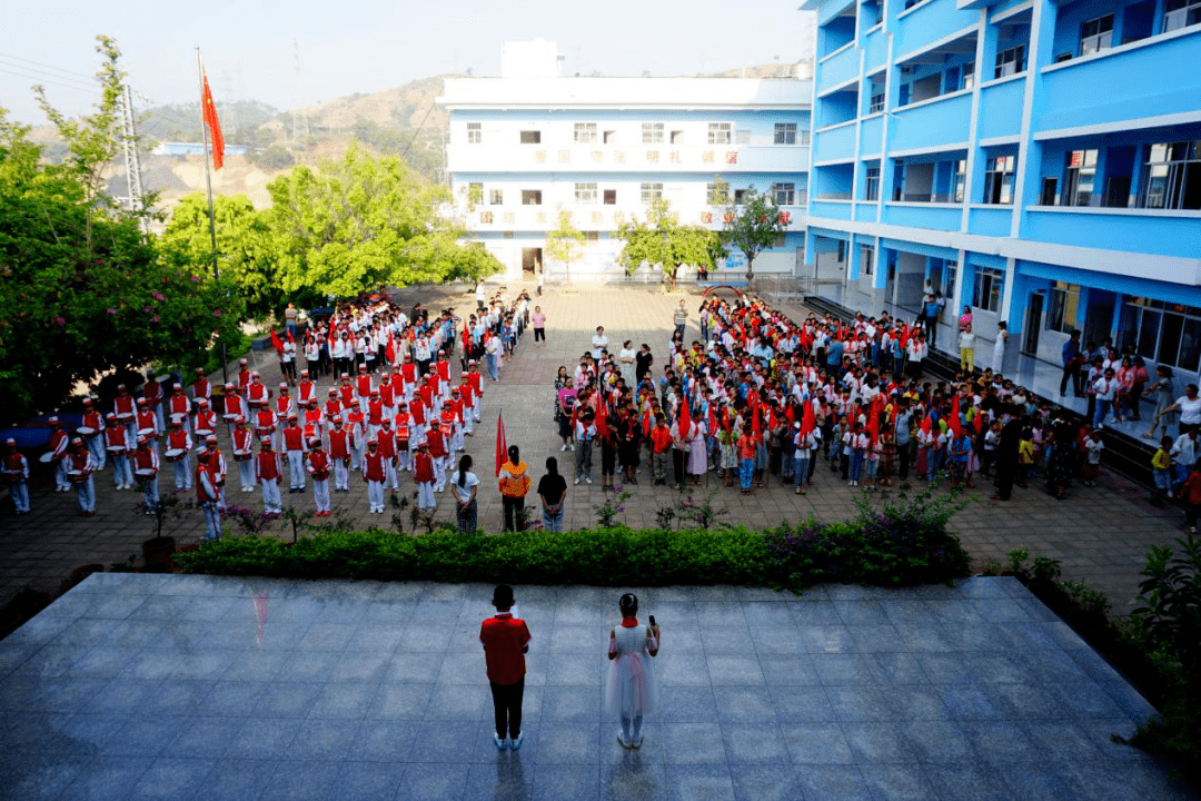 县区动态丨争做新时代好队员华坪县各学校开展集中入队仪式