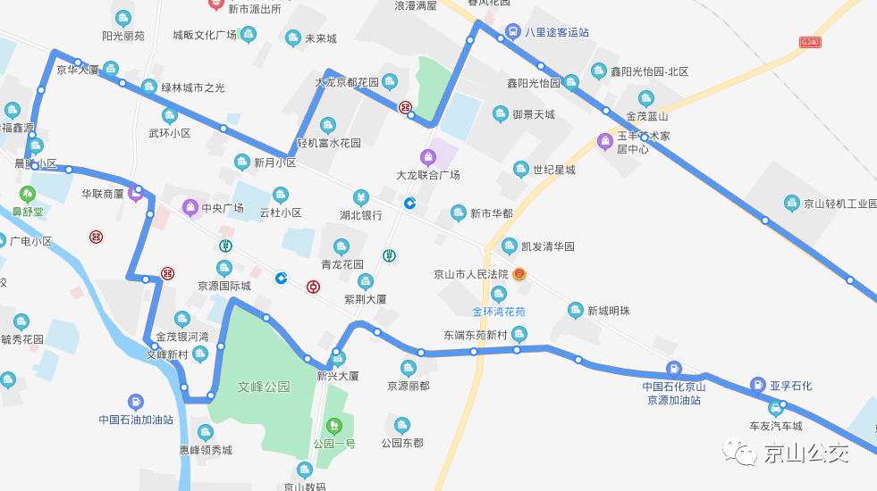 今起京山公交89路恢复运行沿河路段
