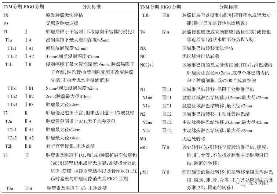 all临床教师及医学生注意figo2018年子宫颈癌分期的更正