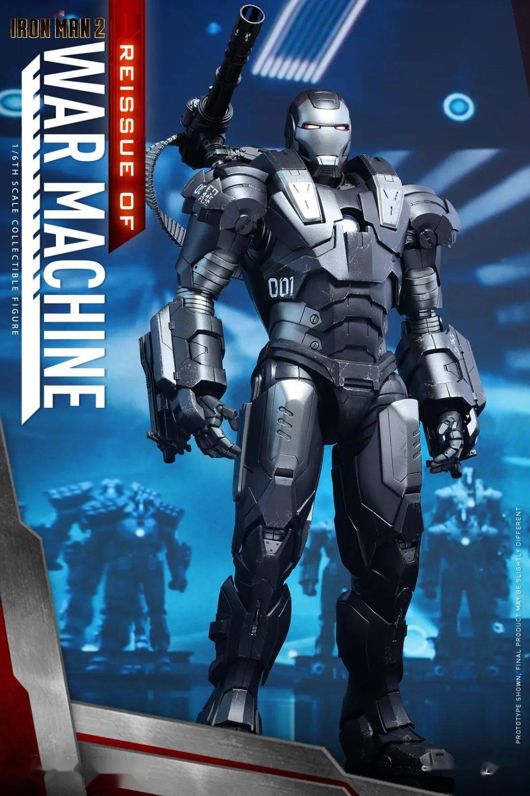 再版预订 hottoys ht 1/6 mms331d13yd 压铸合金 钢铁侠2 战争机器