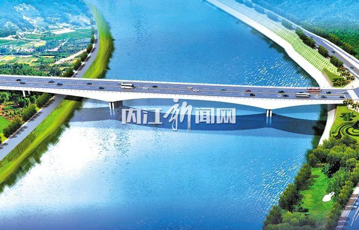 内江水心坝大桥开工图片
