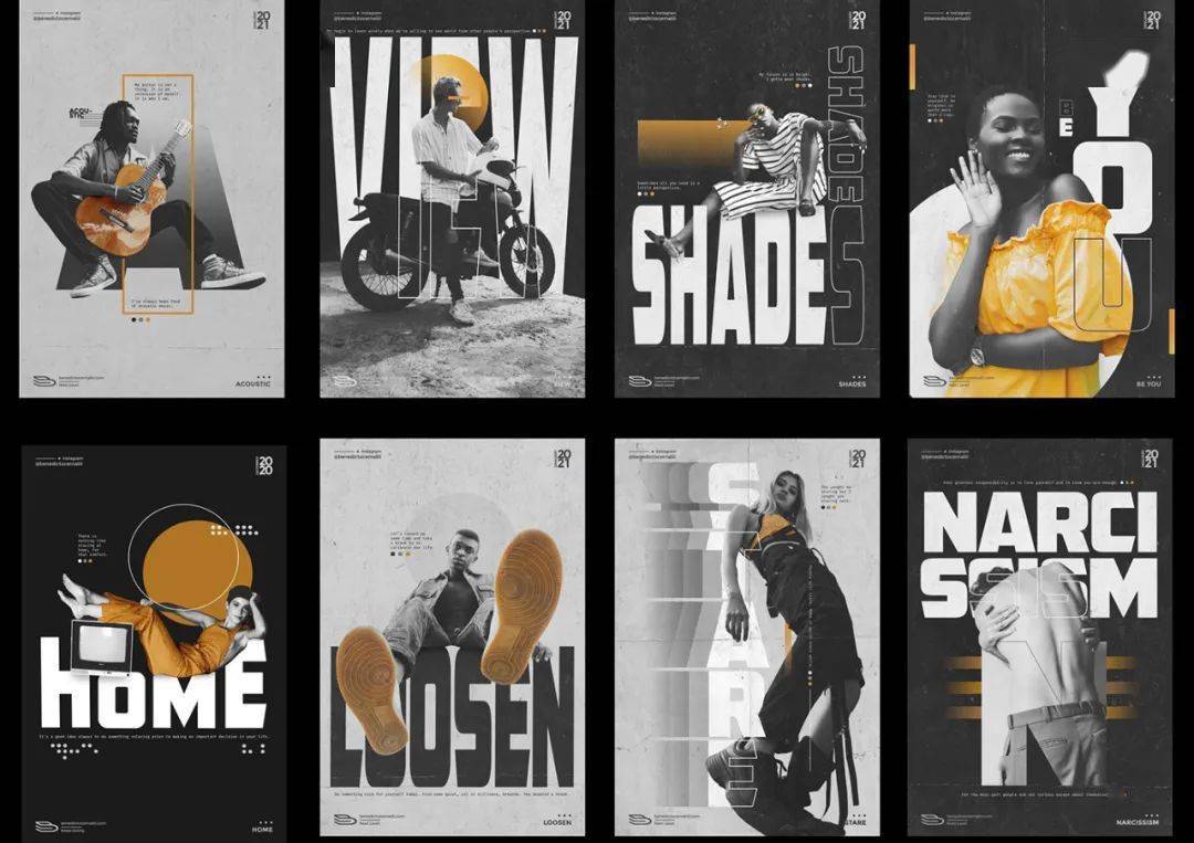 "极限挑战"每日一张海报设计只用一种色彩,也太牛太好看了吧!_designs