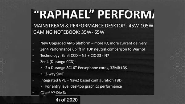 设计|AMD Zen4细节泄露：5nm+7nm混合、集成RDNA2 GPU