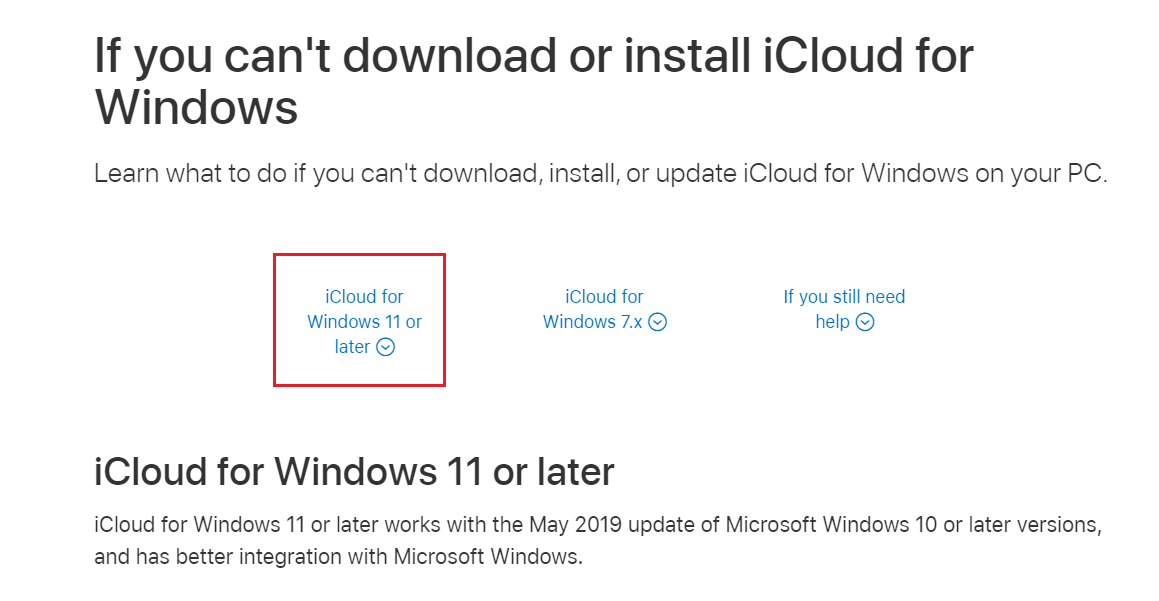 终于不再是“Windows 10 + 月份”品牌名称了？iCloud 支持页面出现微软 Win11