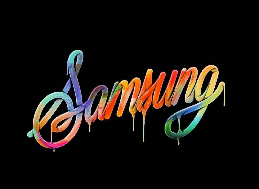 超有趣的炫彩流体字体效果