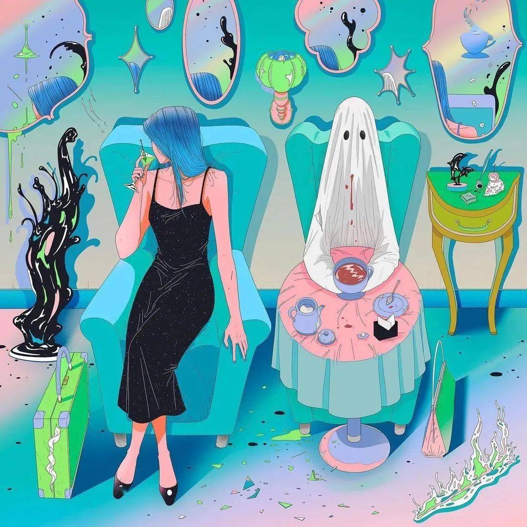 看十位韩国新锐插画师,笔下惊艳的动态!_leebin